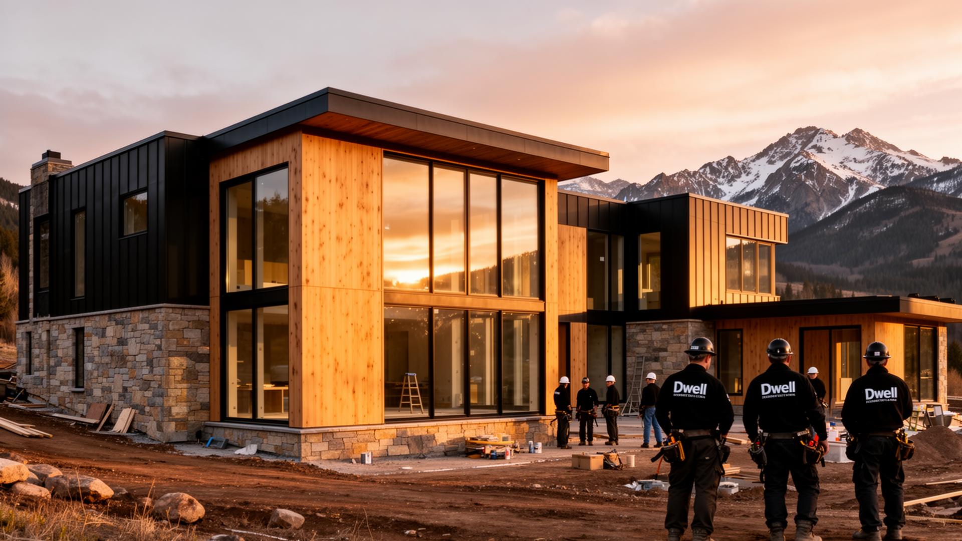 Luxury modern Colorado home built by Dwell General Contracting