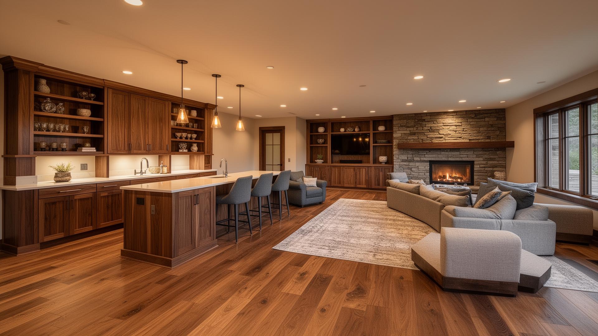Finished Walk-Out Basement